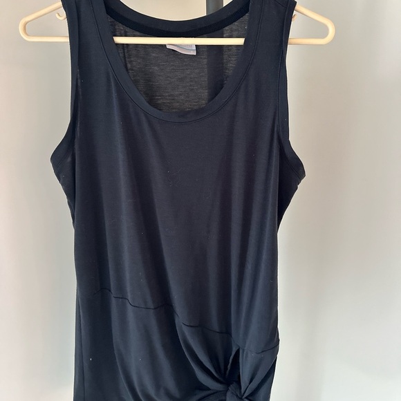 Columbia Black Sleeveless Relaxed Tie Front Tank Top - Picture 2 of 7